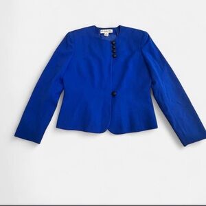 Vintage Christian Dior Royal Blue Women's Blazer